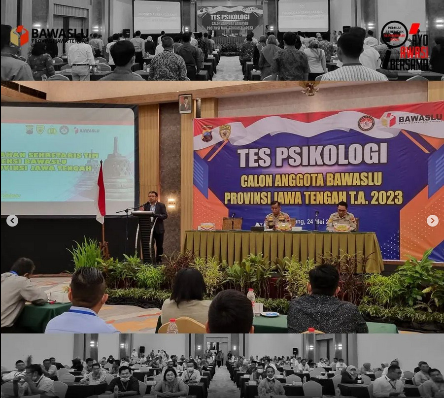 119 Orang Ikuti Tes Psikologi Calon Anggota Bawaslu Jawa Tengah