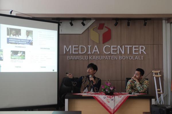BENTUK DARI SARANA MARKETING, BAWASLU BOYOLALI ADAKAN PELATIHAN PEMBUATAN VIDEO PELIPUTAN