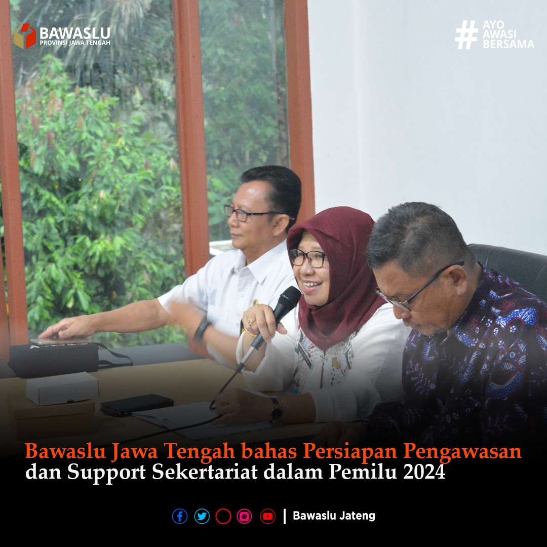 Bawaslu Jateng Susun Program Tambahan bersama Bawaslu Kabupaten/Kota