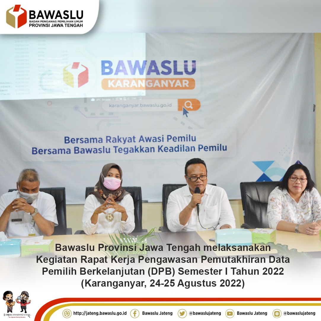 Depankan Pencegahan: Bawaslu Jateng Gelar Raker Pengawasan Pemutakhiran DPB