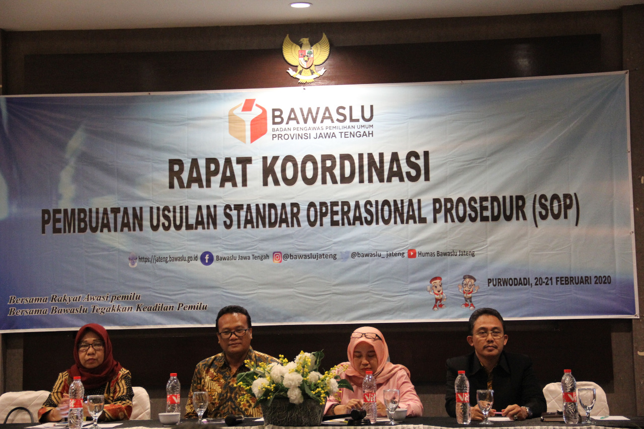 Bawaslu Jateng Percepat Buat SOP Penanganan Pelanggaran