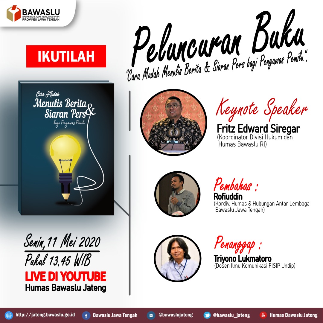 Peluncuran Buku: â€œCara Mudah Menulis Berita & Siaran Persâ€