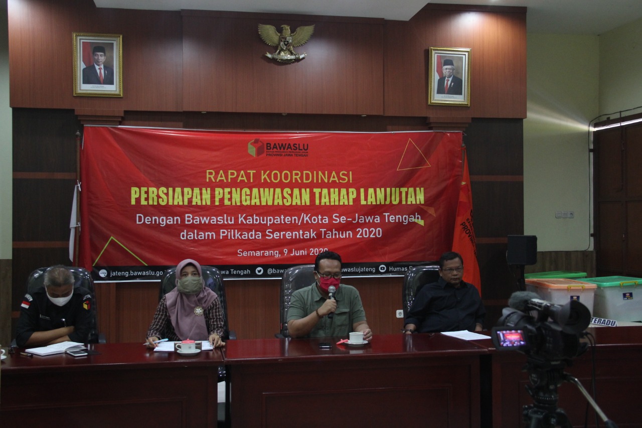 Jawa Tengah Menggelar Rapat Koordinasi Persiapan Pengawasan Pilkada