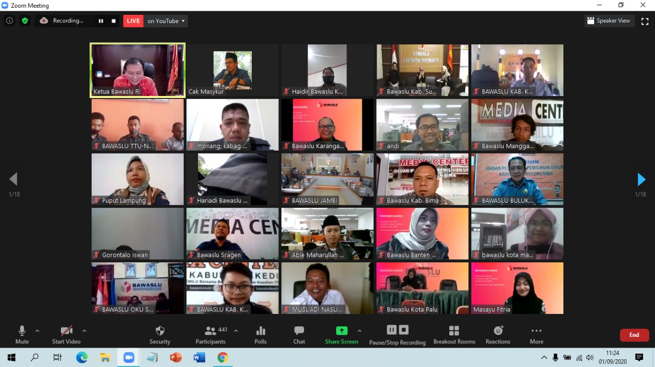 Pengawasan Tahapan Pendaftaran Paslon Pilkada 2020