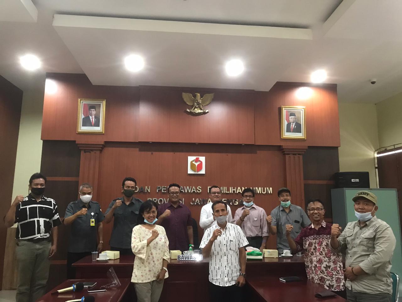 Mapilu PWI Jateng Audiensi ke Bawaslu Jateng