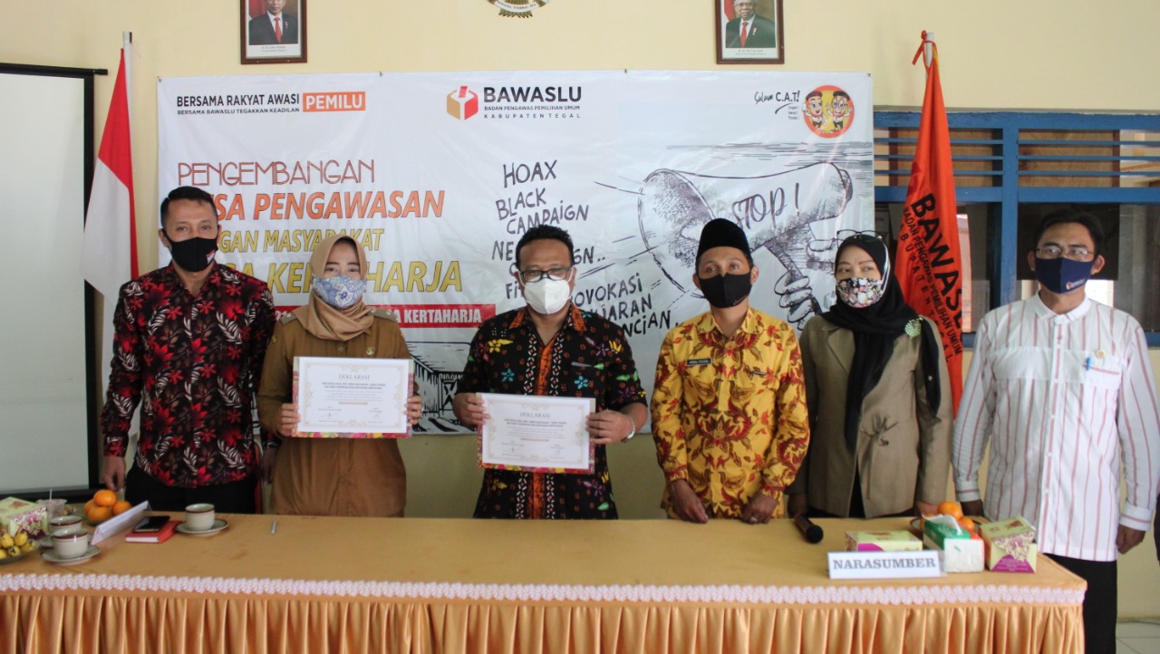 Bawaslu Resmikan Desa Pengawasan di Desa Kertaharja
