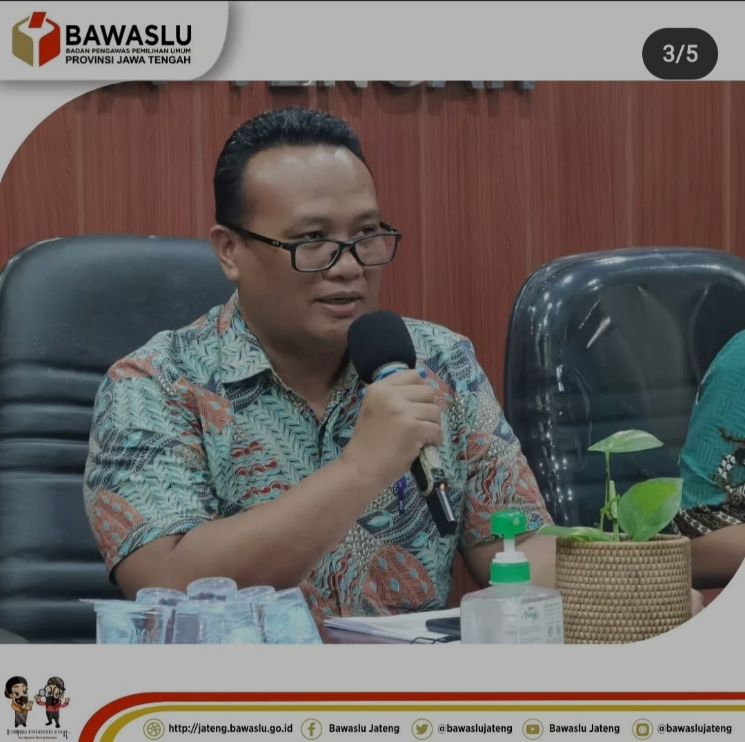 Bawaslu Jateng Matangkan Persiapan Pendaftaran Pemantau Pemilu
