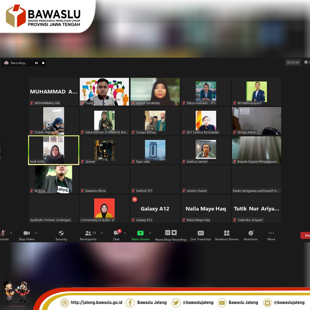 Kader SKPP Jawa Tengah Inisiasi Gerakan Bersama Pengawasan Partisipatif