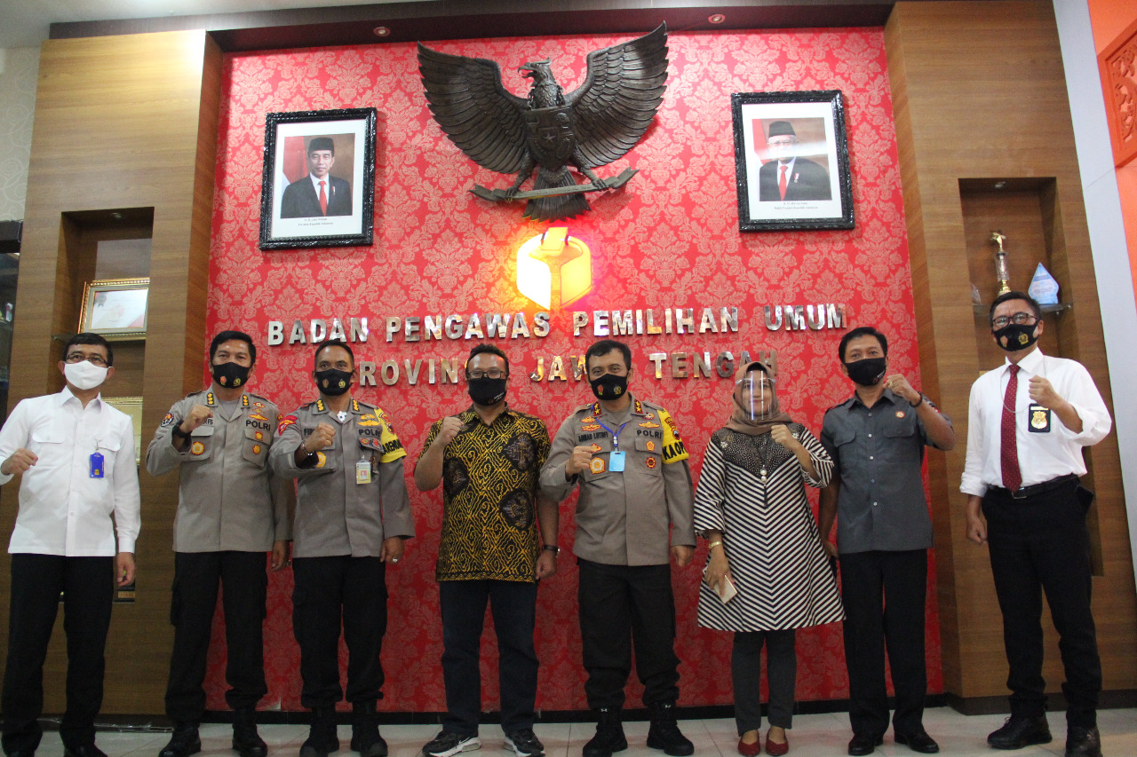 Kapolda Jateng Berkunjung ke Kantor Bawaslu Jateng