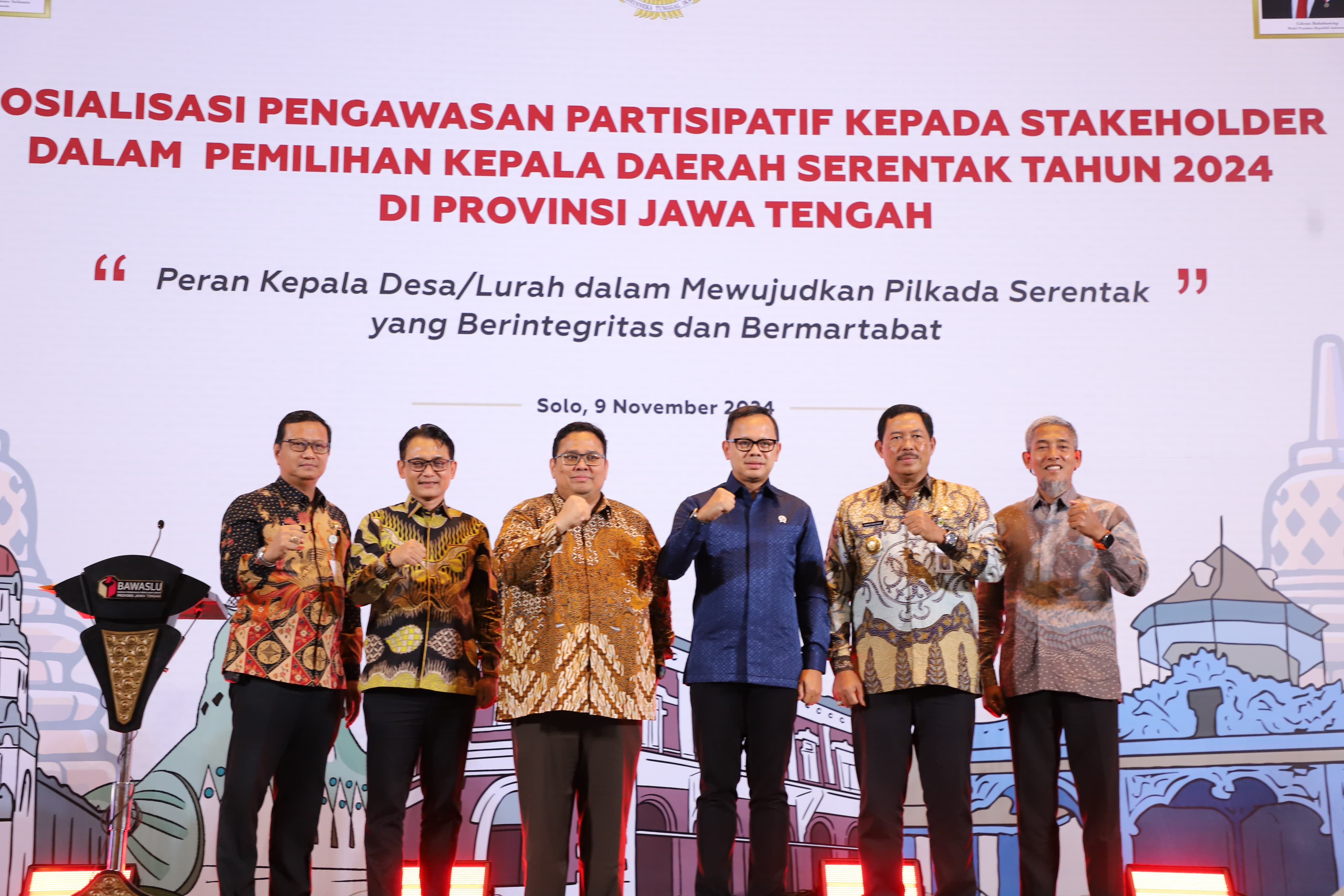 Bawaslu Jateng Ingatkan Bupati,Walikota, Kades dan Lurah Se-Jawa Tengah Jaga Netralitas Pilkada 2024