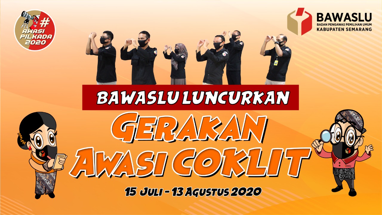 Bawaslu Luncurkan Gerakan Masyarakat Awasi Coklit di Masa Pandemi