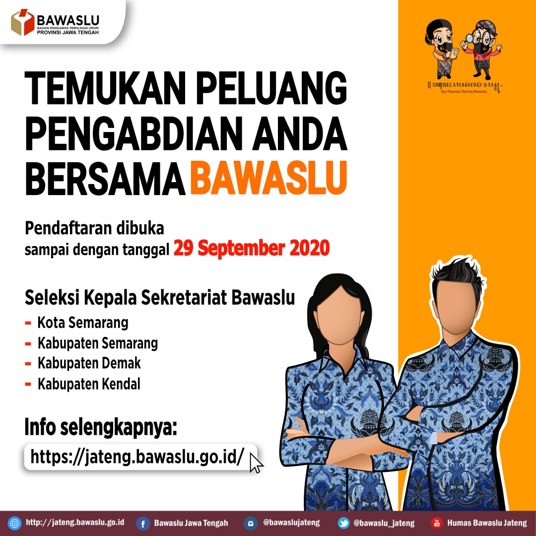 Seleksi Kepala Sekretariat Bawaslu Kabupaten/Kota