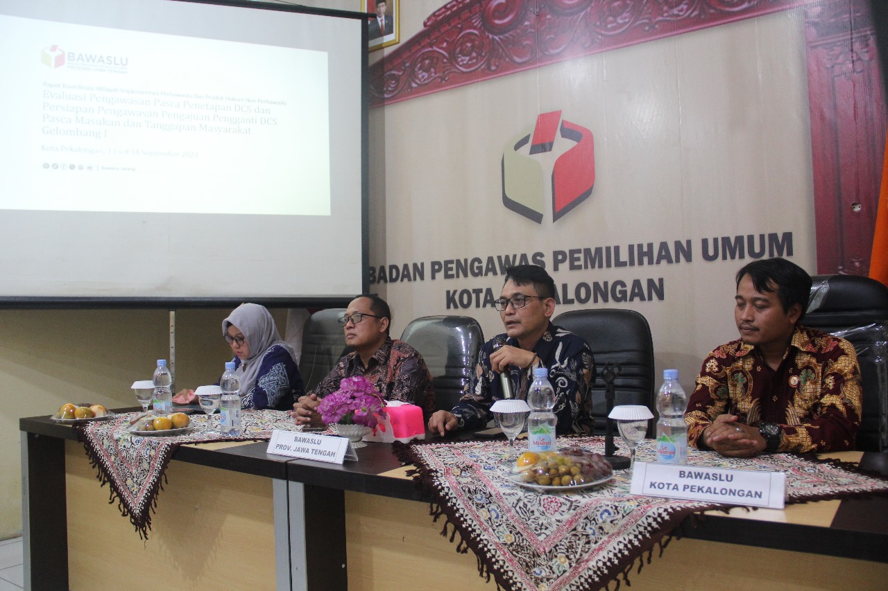 Evaluasi Pelaksanaan Pengawasan Pasca Penetapan DCS, Bawaslu Jateng Gelar Rakor dengan Bawaslu Kabupaten/Kota