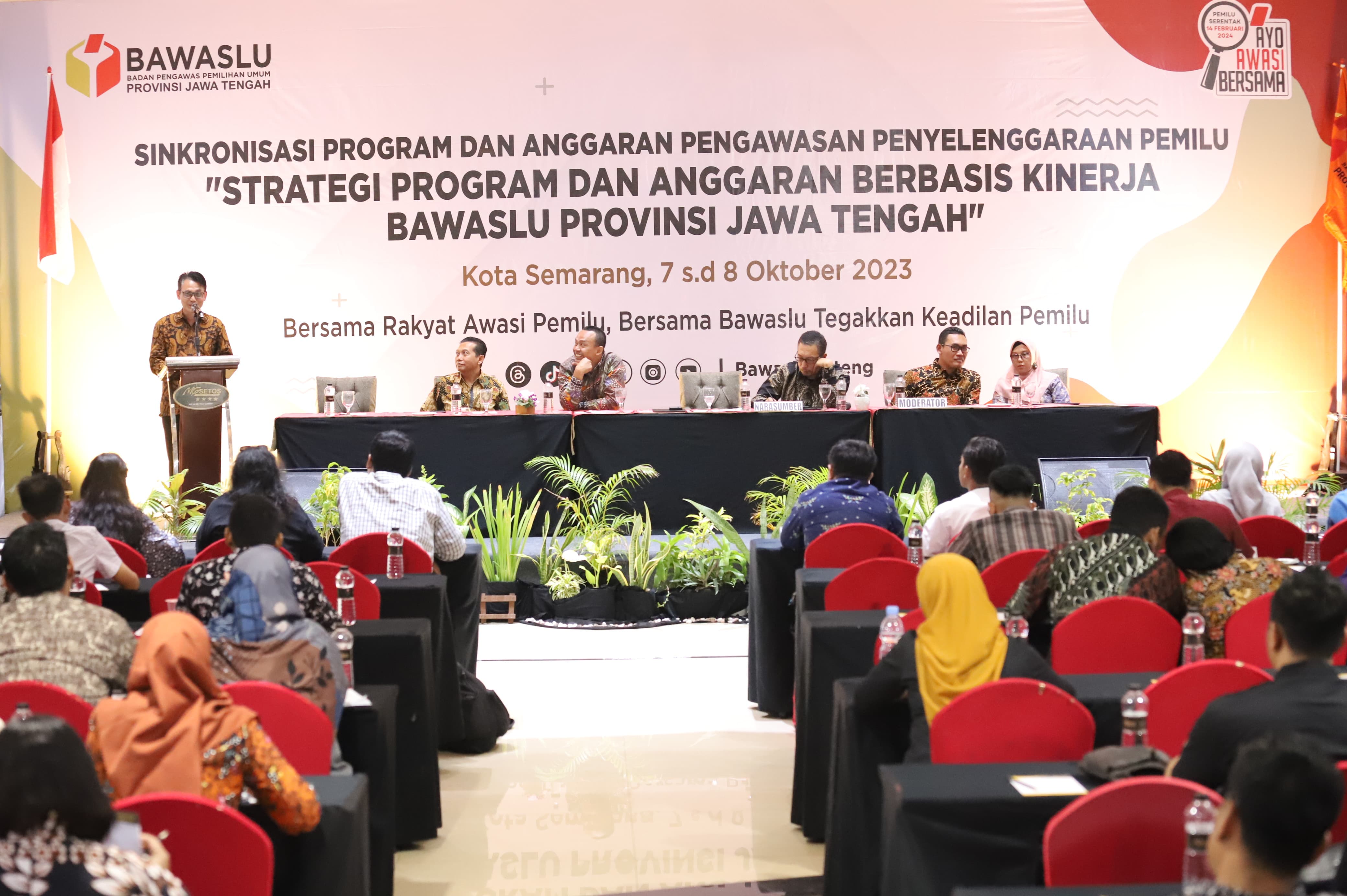 Fokus Jadi Good Government, Bawaslu Jateng Gelar Sinkronisasi Program dan Anggaran bersama Kabupaten/Kota