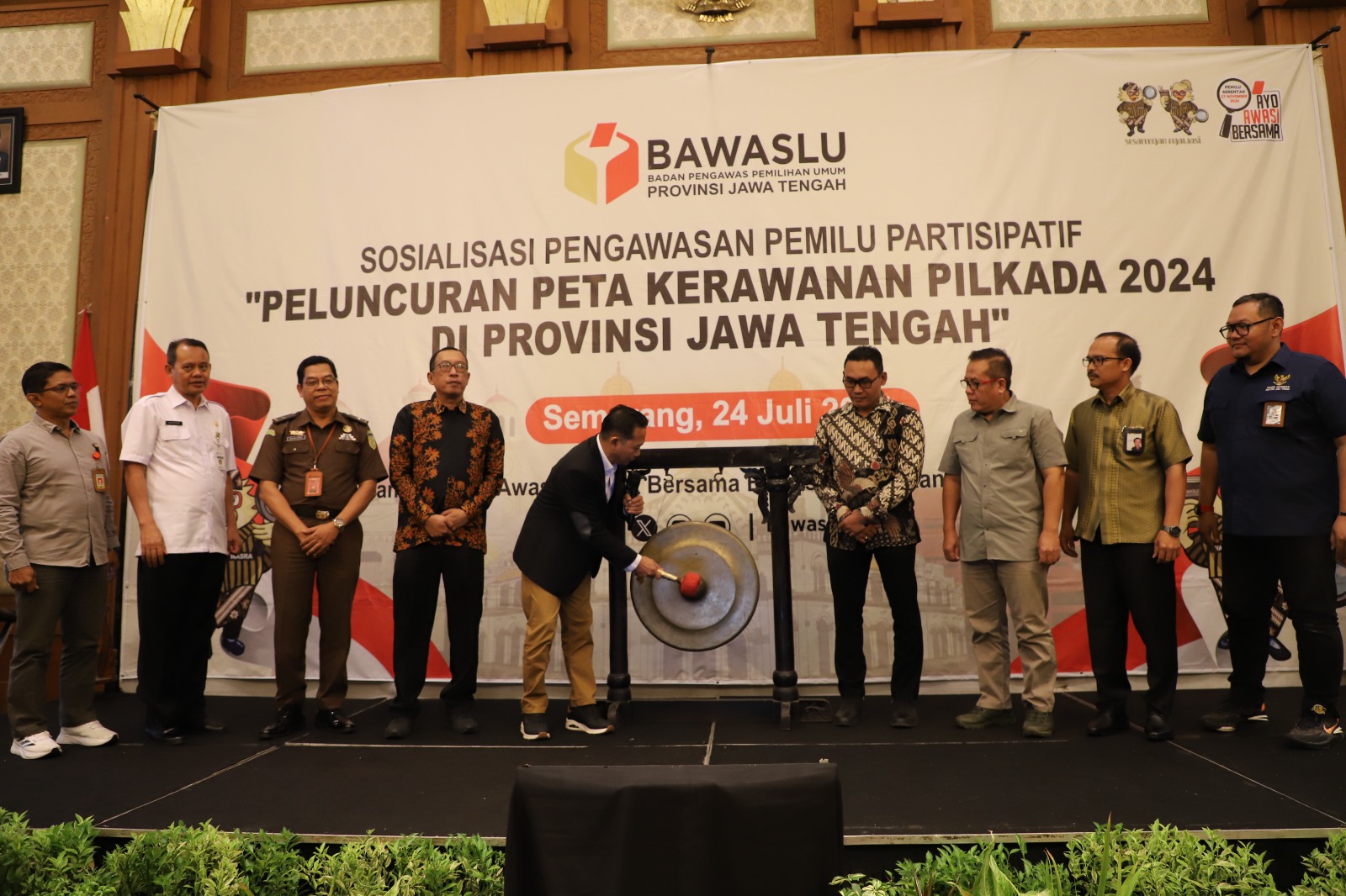 Bawaslu Jateng Luncurkan Peta Kerawanan Pilkada 2024