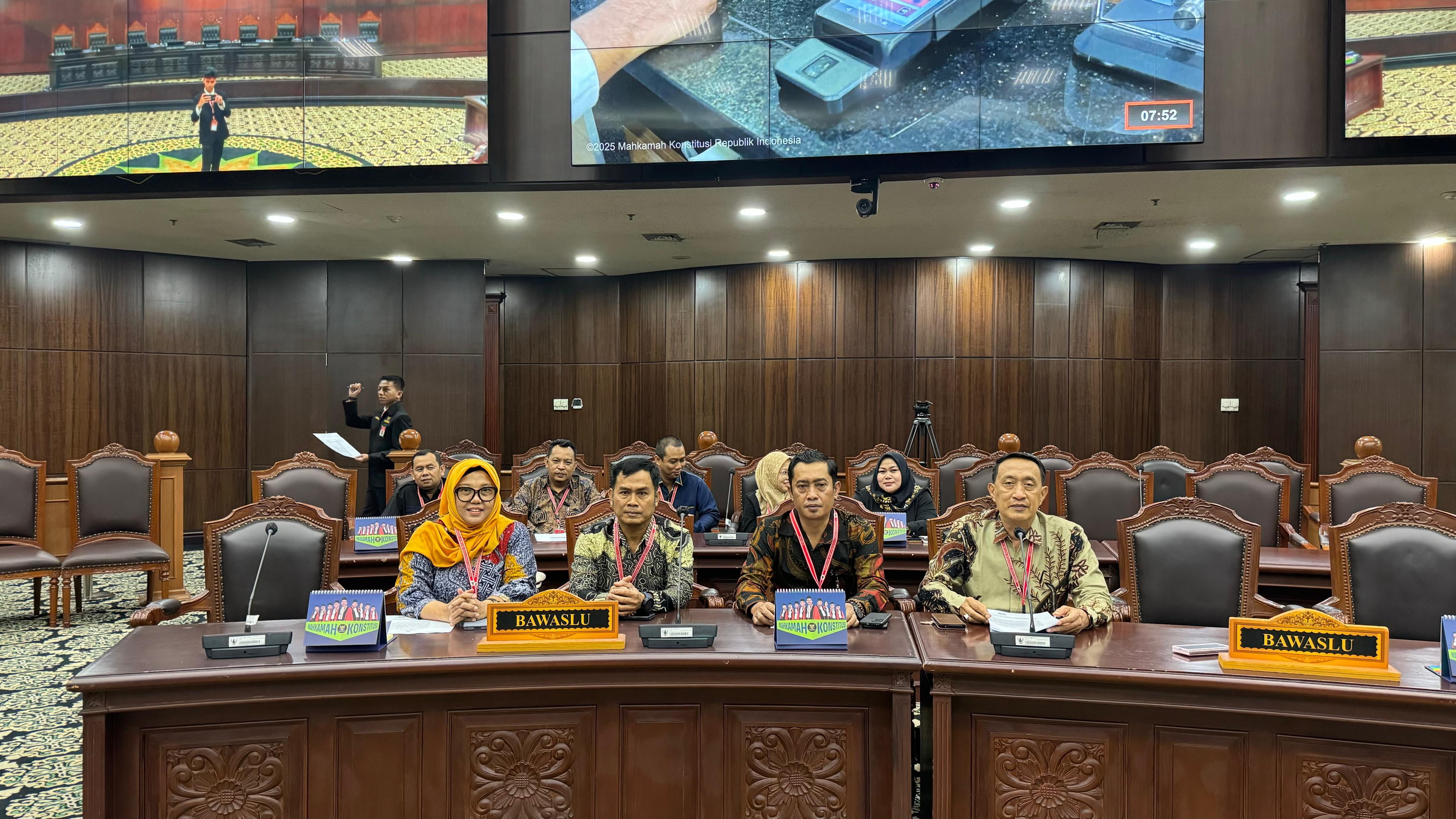 Bawaslu Hadiri Sidang Pemeriksaan Pendahuluan Perselisihan Hasil Pilkada 2024