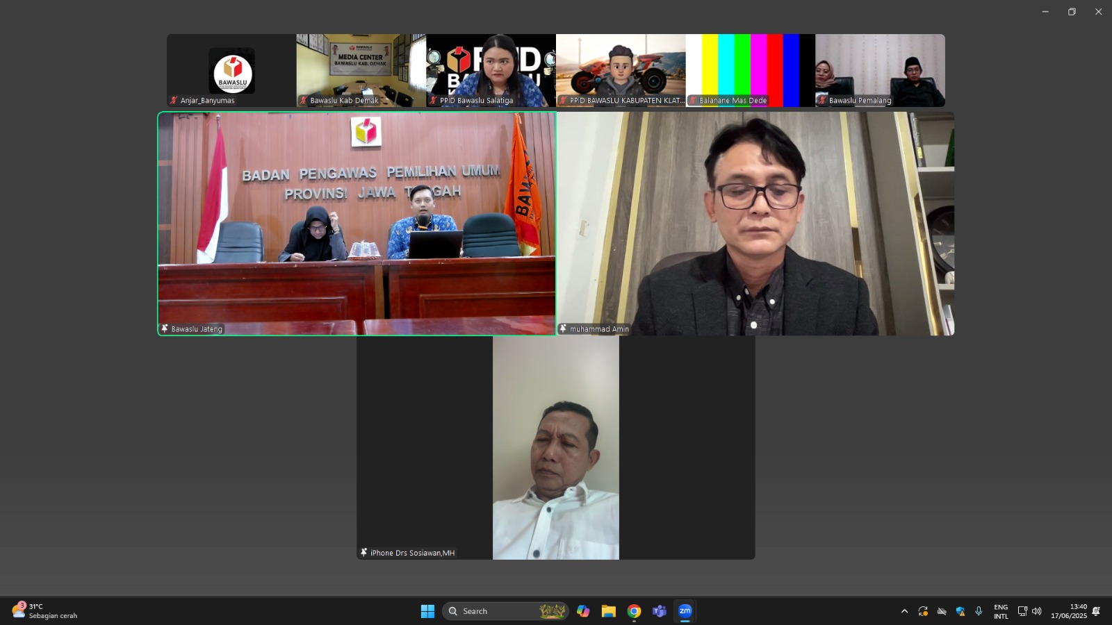 Data Informasi Adalah Urat Nadi, Bawaslu Jateng Gelar Rakor Persiapan Pengisian SAQ Monev Keterbukaan Informasi