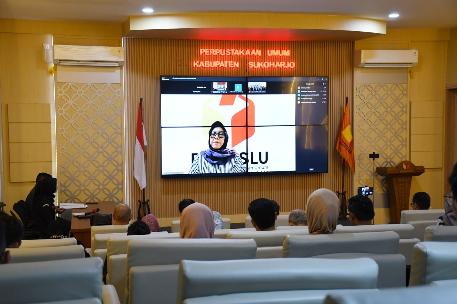 Anggota Bawaslu Provinsi Jawa Tengah, Diana Ariyanti membuka kegiatan Pendidikan Pengawas Partisipatif (P2P) Tahun 2026 yang diselenggarakan Bawaslu Kabupaten Sukoharjo