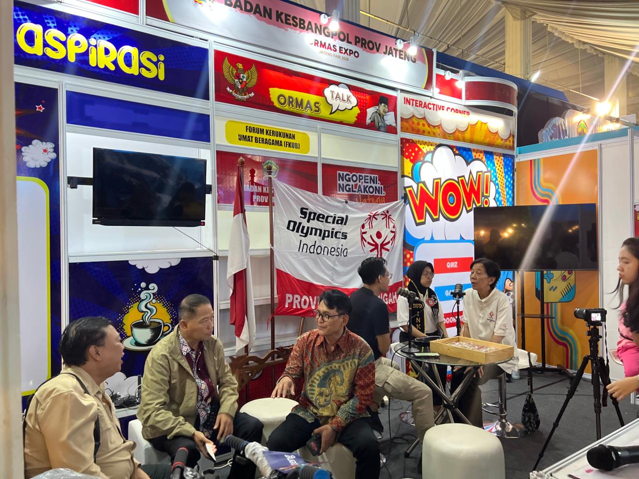 Ketua Bawaslu Provinsi Jawa Tengah, Muhammad Amin, hadir pada gelaran Jateng Fair 2026 di PRPP Expo Semarang