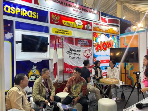 Ketua Bawaslu Provinsi Jawa Tengah, Muhammad Amin, hadir pada gelaran Jateng Fair 2026 di PRPP Expo Semarang