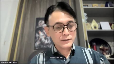 Ketua Bawaslu Provinsi Jawa Tengah, Muhammad Amin membuka kegiatan Literasi Pojok Pengawasan (LPP) Volume 20 yang digelar Bawaslu Provinsi Jawa Tengah secara daring melalui Zoom