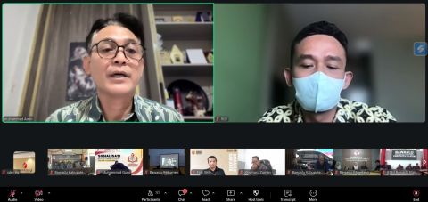 Ketua dan Anggota Bawaslu Provinsi Kordiv  SDMO serta Ketua dan Anggota Bawaslu Kabupaten/Kota se-Jawa Tengah beserta jajaran staf pengelola CERMAT mengikuti Rapat Koordinasi Penguatan Kelembagaan melalui Peningkatan Kapasitas Pengelolaan CERMAT (Cermin Monitoring dan Akuntabilitas Tugas) yang dilaksanakan secara daring melalui Zoom