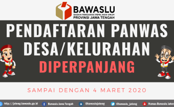 Penerimaan Berkas Perpanjangan Pendaftaran Pengawas Desa Dimulai 27 Februari