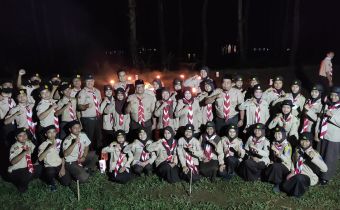 Bawaslu Batang Gelar Perkemahan Pengambilan Badge Saka Adhyasta Pemilu