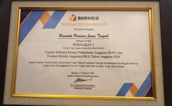 Bawaslu Jateng Raih Peringkat I Kinerja Anggaran