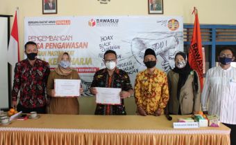 Bawaslu Resmikan Desa Pengawasan di Desa Kertaharja