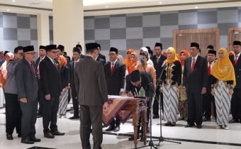 1.728 Panwaslu Kecamatan di Jawa Tengah Dilantik