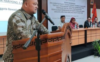 Arahan ke Bawaslu Kabupaten/Kota, Totok Hariyono: Selalu Awasi KPU