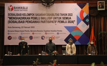 Bawaslu Jateng Gandeng Disabilitas Ikut Awasi Pemilu 2024