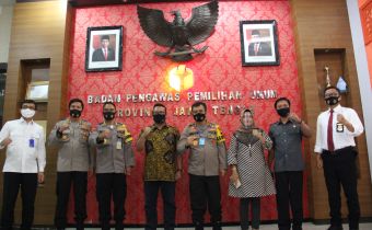 Kapolda Jateng Berkunjung ke Kantor Bawaslu Jateng