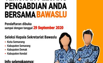 Perubahan Jadwal Uji Wawancara Uji Kesesuaian Jabatan Pengisian Jabatan Sekretariat Bawaslu Kab/Kot
