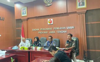 Bawaslu, KPU dan Dispermadesdukcapil Jawa Tengah Lakukan Koordinasi Persiapan Rekapitulasi Daftar Pemilih Tetap
