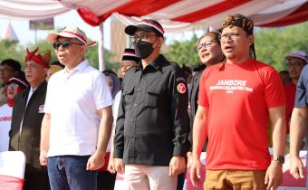 Bawaslu Jateng Hadiri Acara Deklarasi Pemilu Damai 2024Â 