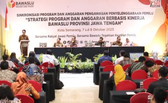 Fokus Jadi Good Government, Bawaslu Jateng Gelar Sinkronisasi Program dan Anggaran bersama Kabupaten/Kota