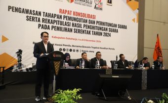 Bawaslu Jateng Gelar Rapat Konsolidasi Pengawasan Jelang Hari Pemungutan Suara
