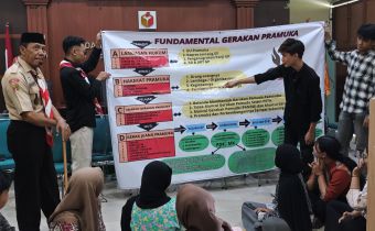 Jajaran Ketua, Anggota dan Kepala Sekretariat saat memberikan arahan serta membuka Kegiatan Kursus Orientasi Singkat (KOS) bersama dengan Kwarda Jateng