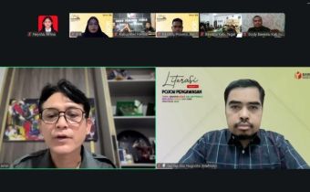 Muhammad Amin Saat Membuka Kegiatan Pojok Pengawasan Secara Daring