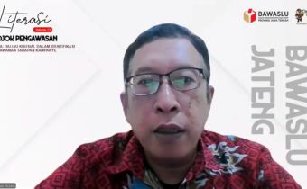 Koordinator Divisi Penanganan Pelanggaran Bawaslu Jawa Tengah, Achmad Husain menjelaskan tentang instrumen penting dalam strategi pencegahan pelanggaran