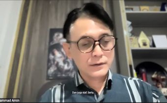 Ketua Bawaslu Provinsi Jawa Tengah, Muhammad Amin membuka kegiatan Literasi Pojok Pengawasan (LPP) Volume 20 yang digelar Bawaslu Provinsi Jawa Tengah secara daring melalui Zoom