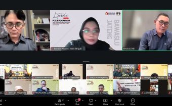 Kegiatan Literasi Pojok Pengawasan (LPP) Volume 21 yang digelar Bawaslu Provinsi Jawa Tengah diikuti jajaran Bawaslu Kabupaten/Kota se-Jawa Tengah