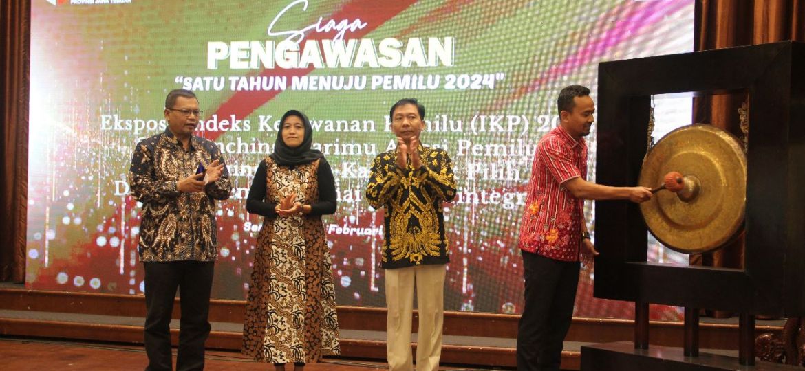 Satu Tahun Jelang Pemilu, Bawaslu Jawa Tengah Luncurkan Posko Kawal Hak Pilih dan Komunitas Digital 1